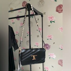 Trina Turk flap leather handbag
